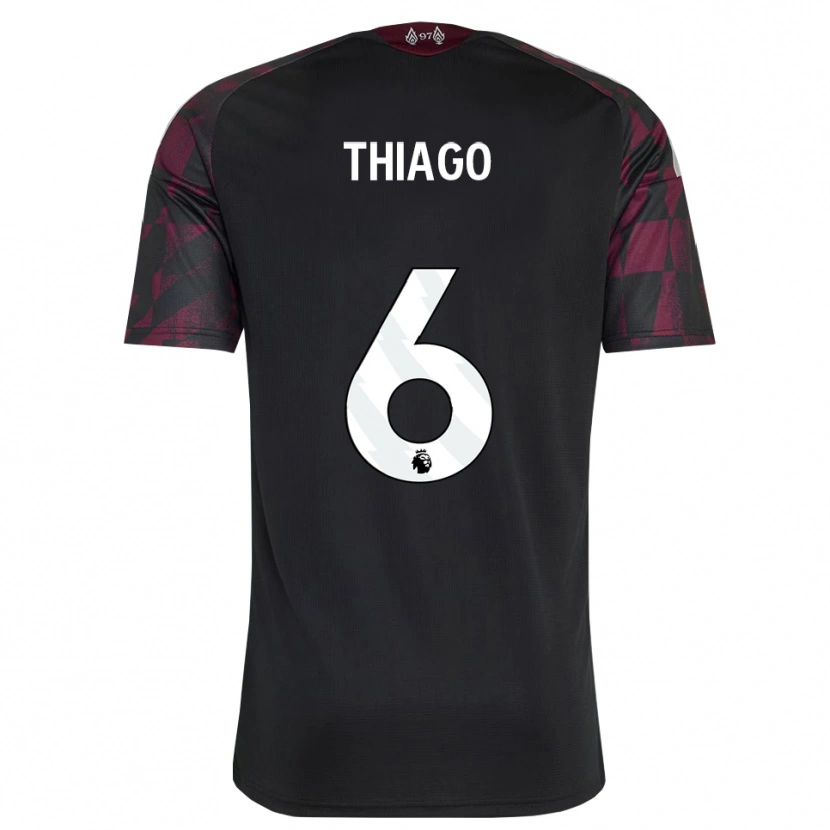 Danxen Dames Thiago #6 Zwart Wit Paars Thuisshirt Derde Tenue 2026/27 T-Shirt