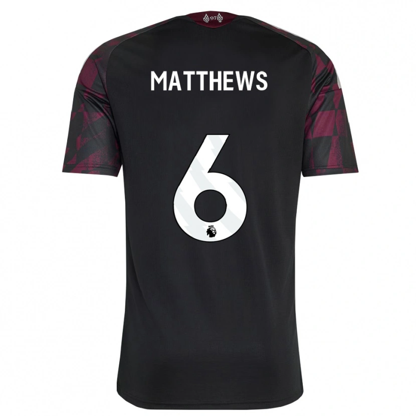 Danxen Dames Jasmine Matthews #6 Zwart Wit Paars Thuisshirt Derde Tenue 2026/27 T-Shirt