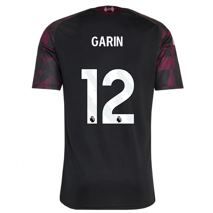 Danxen Dames Isaiah Garin #12 Zwart Wit Paars Thuisshirt Derde Tenue 2026/27 T-Shirt