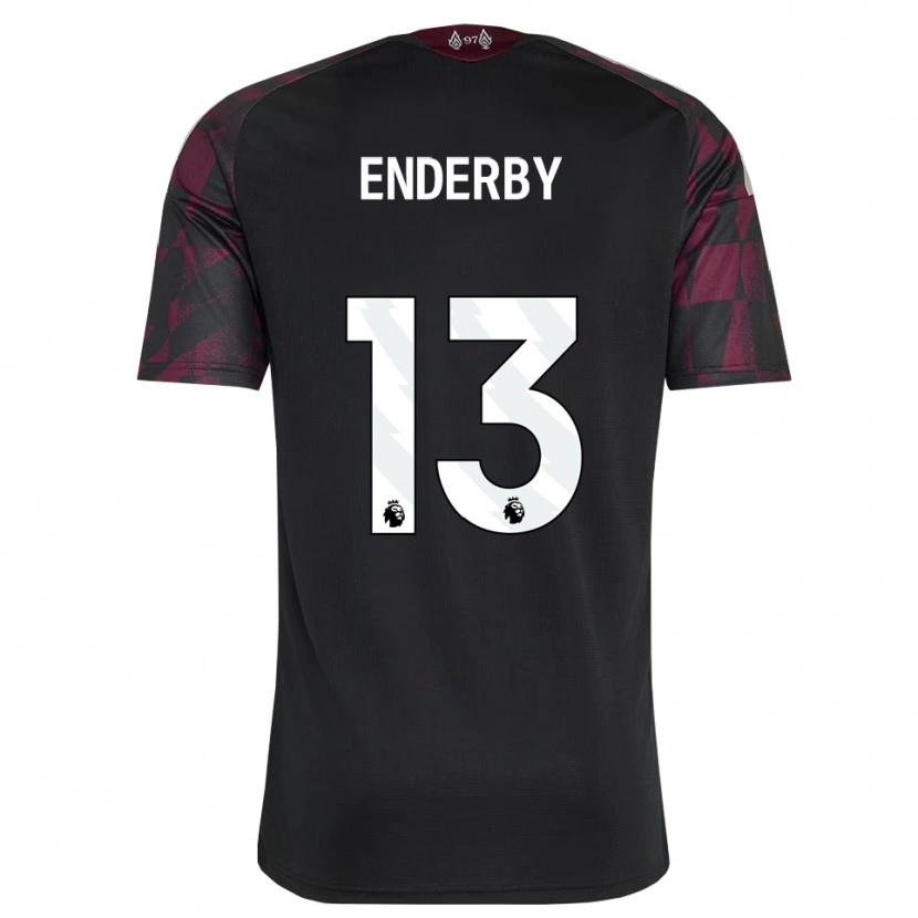 Danxen Dames Mia Enderby #13 Zwart Wit Paars Thuisshirt Derde Tenue 2026/27 T-Shirt