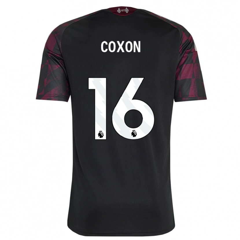 Danxen Dames Zak Coxon #16 Zwart Wit Paars Thuisshirt Derde Tenue 2026/27 T-Shirt