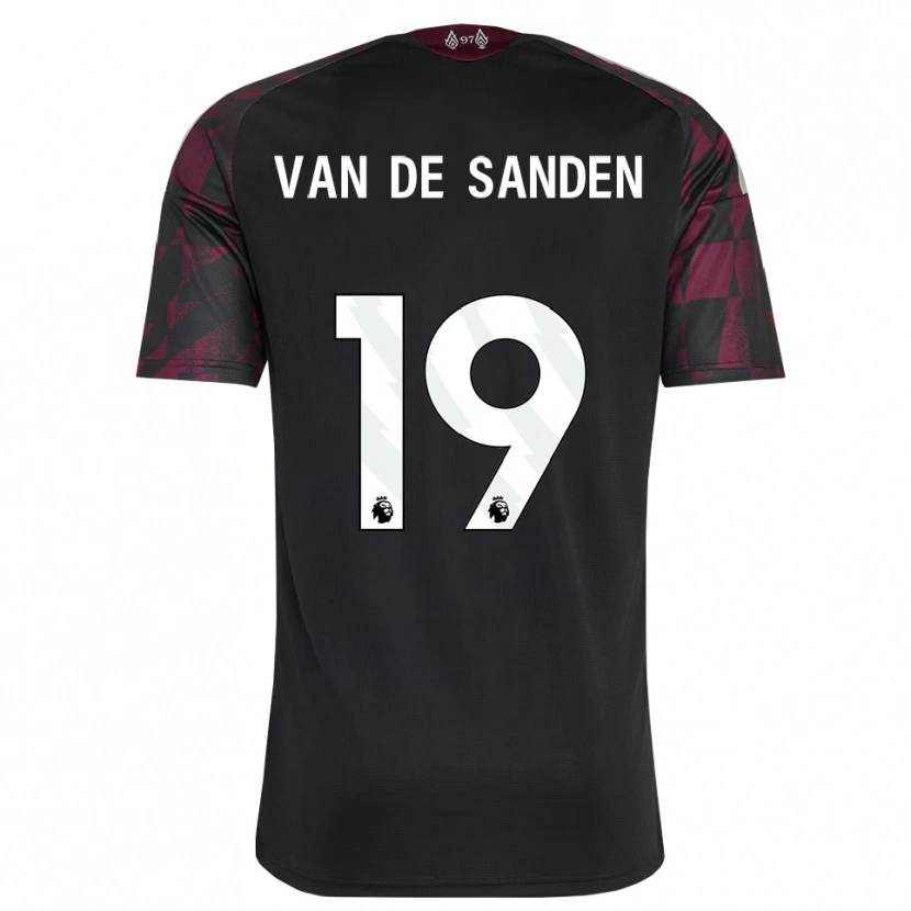 Danxen Dames Shanice Van De Sanden #19 Zwart Wit Paars Thuisshirt Derde Tenue 2026/27 T-Shirt