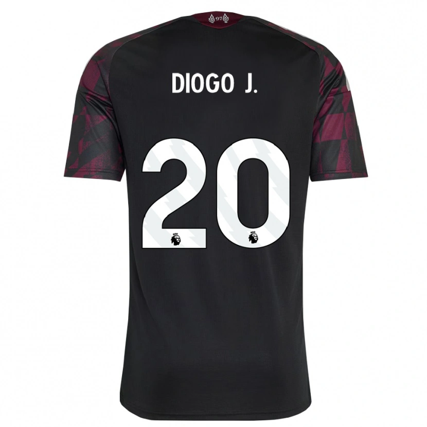 Danxen Dames Diogo Jota #20 Zwart Wit Paars Thuisshirt Derde Tenue 2026/27 T-Shirt