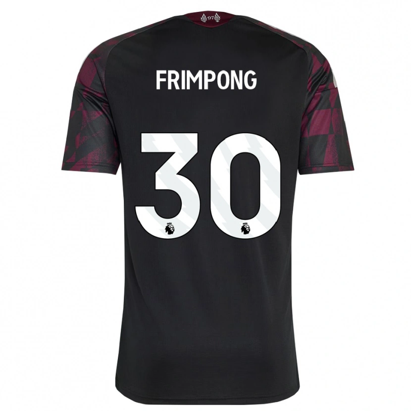 Danxen Dames Jeremie Frimpong #30 Zwart Wit Paars Thuisshirt Derde Tenue 2026/27 T-Shirt