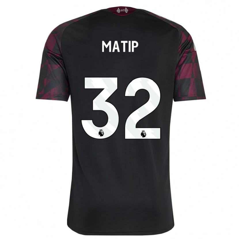 Danxen Dames Joel Matip #32 Zwart Wit Paars Thuisshirt Derde Tenue 2026/27 T-Shirt