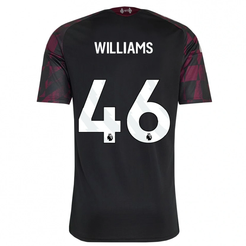 Danxen Dames Rhys Williams #46 Zwart Wit Paars Thuisshirt Derde Tenue 2026/27 T-Shirt