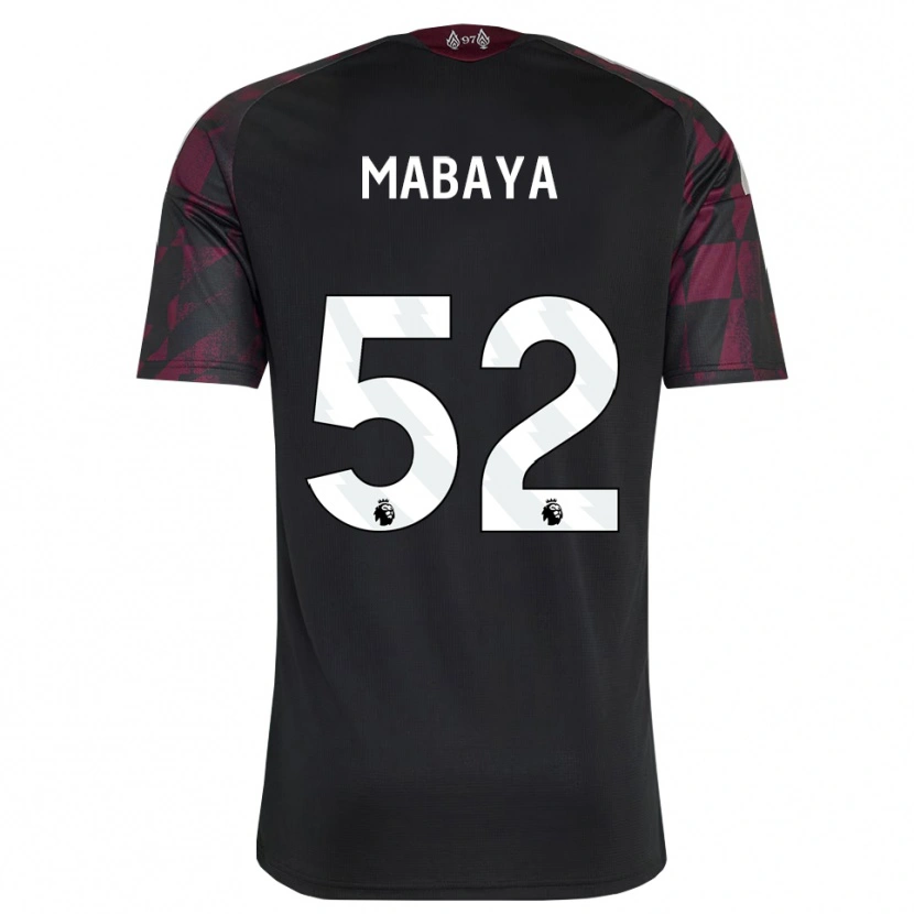 Danxen Dames Isaac Mabaya #52 Zwart Wit Paars Thuisshirt Derde Tenue 2026/27 T-Shirt