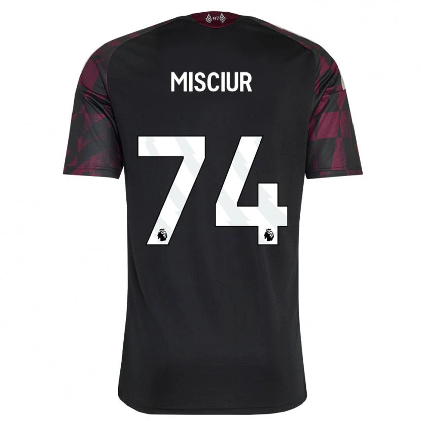 Danxen Dames Kornel Misciur #74 Zwart Wit Paars Thuisshirt Derde Tenue 2026/27 T-Shirt