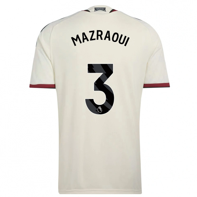Danxen Dames Noussair Mazraoui #3 Beige Zwart Rood Thuisshirt Derde Tenue 2026/27 T-Shirt