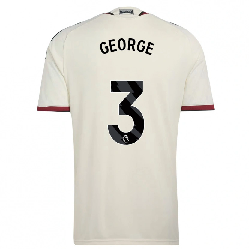 Danxen Dames Gabby George #3 Beige Zwart Rood Thuisshirt Derde Tenue 2026/27 T-Shirt