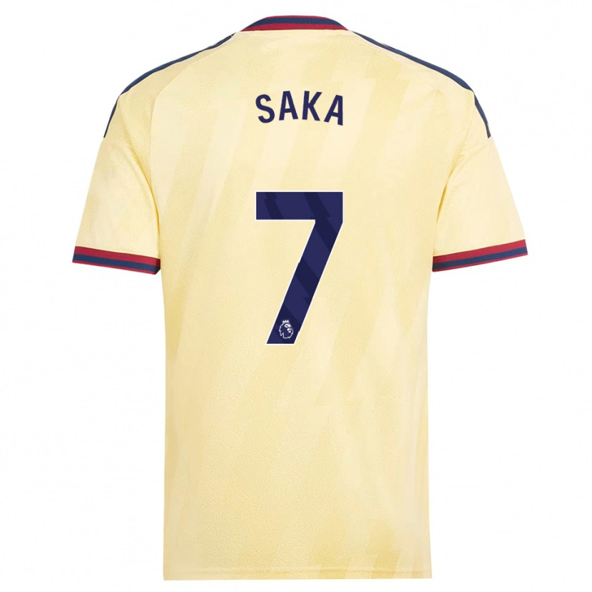Danxen Dames Bukayo Saka #7 Licht Geel Middernachtblauw Thuisshirt Derde Tenue 2026/27 T-Shirt