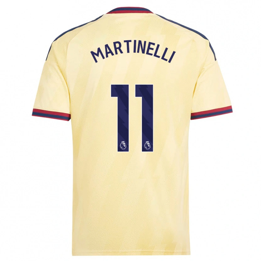 Danxen Dames Gabriel Martinelli #11 Licht Geel Middernachtblauw Thuisshirt Derde Tenue 2026/27 T-Shirt