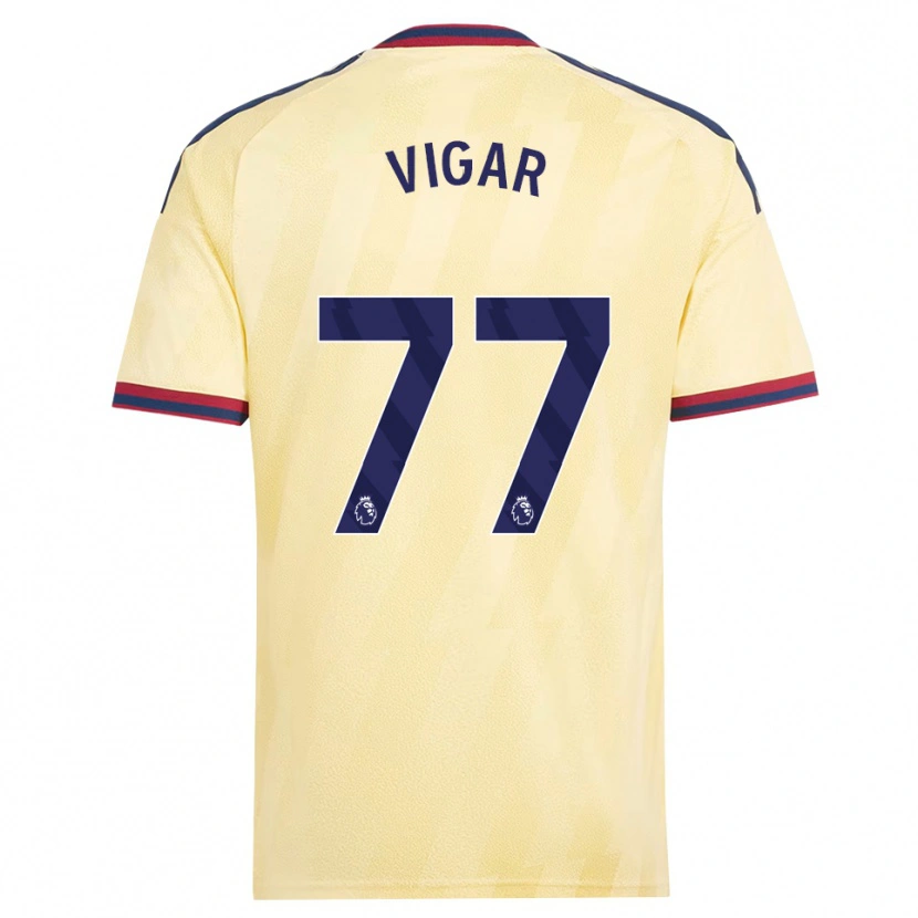 Danxen Dames Billy Vigar #77 Licht Geel Middernachtblauw Thuisshirt Derde Tenue 2026/27 T-Shirt