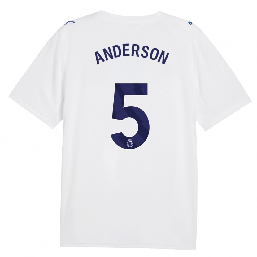 Danxen Dames Elliot Anderson #5 Marine Wit Thuisshirt Derde Tenue 2026/27 T-Shirt