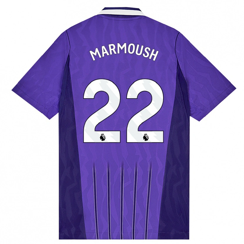 Danxen Dames Omar Marmoush #22 Paars Wit Thuisshirt Derde Tenue 2026/27 T-Shirt