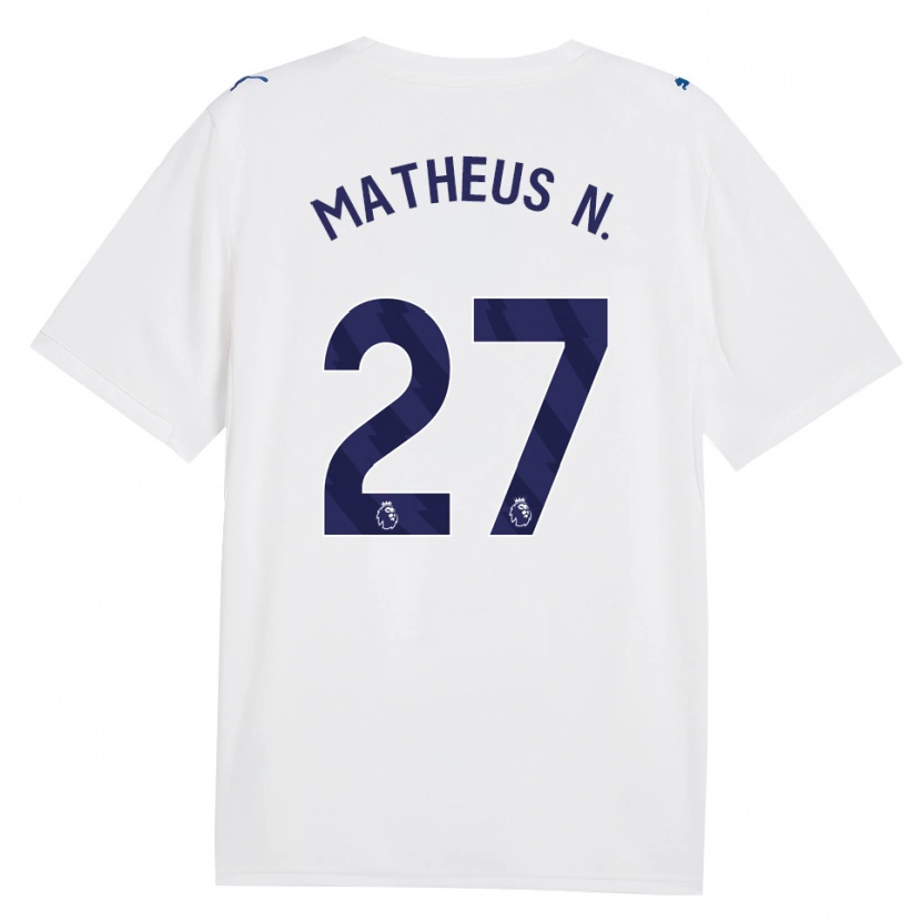 Danxen Dames Matheus Nunes #27 Marine Wit Thuisshirt Derde Tenue 2026/27 T-Shirt