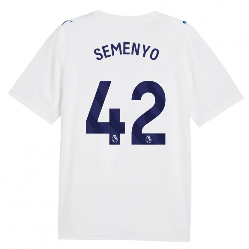 Danxen Dames Antoine Semenyo #42 Marine Wit Thuisshirt Derde Tenue 2026/27 T-Shirt