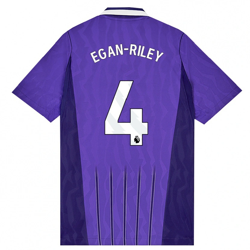 Danxen Dames Roman Egan-Riley #4 Paars Wit Thuisshirt Derde Tenue 2026/27 T-Shirt