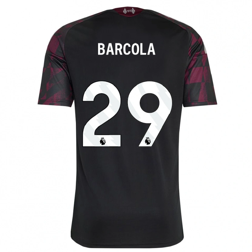 Danxen Dames Bradley Barcola #29 Zwart Wit Paars Thuisshirt Derde Tenue 2026/27 T-Shirt