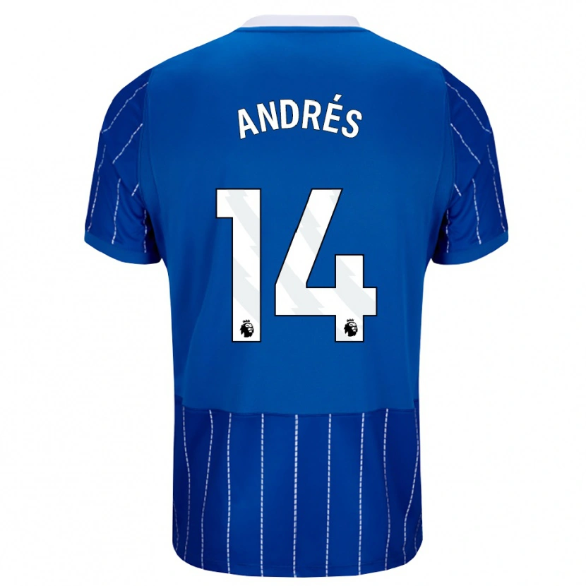Danxen Dames Chema Andrés #14 Mediumblauw Wit Thuisshirt Thuistenue 2026/27 T-Shirt