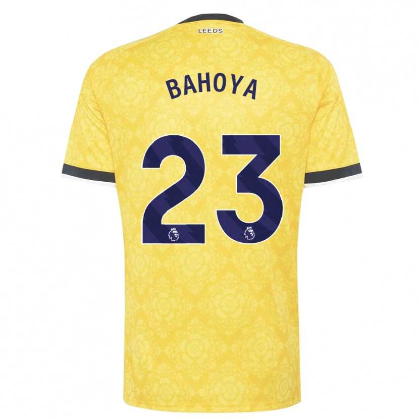 Danxen Dames Jean-Mattéo Bahoya #23 Geel Wit Zwart Uitshirt Uittenue 2026/27 T-Shirt