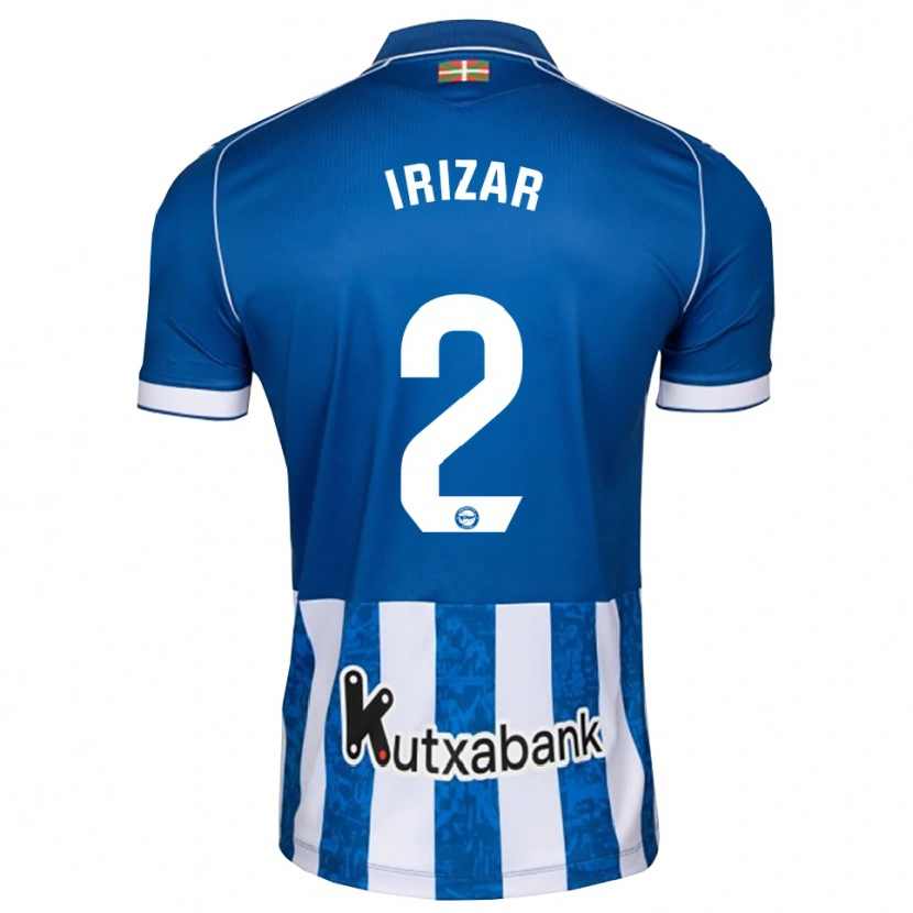 Danxen Kinderen Manex Irizar #2 Blauw Wit Zwart Thuisshirt Thuistenue 2026/27 T-Shirt