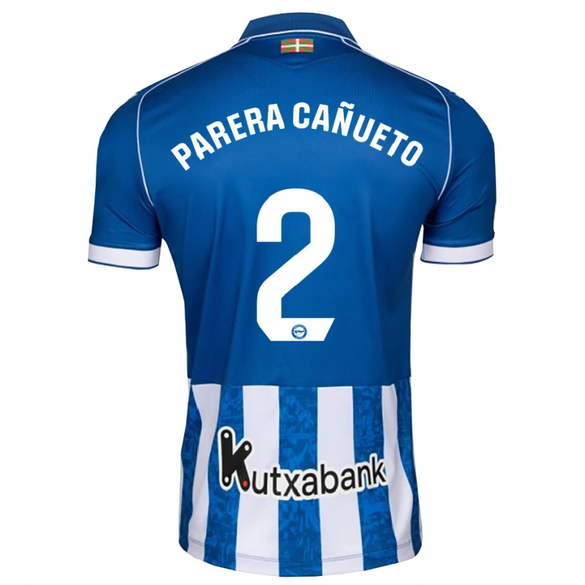 Danxen Kinderen Laia Parera Cañueto #2 Blauw Wit Zwart Thuisshirt Thuistenue 2026/27 T-Shirt