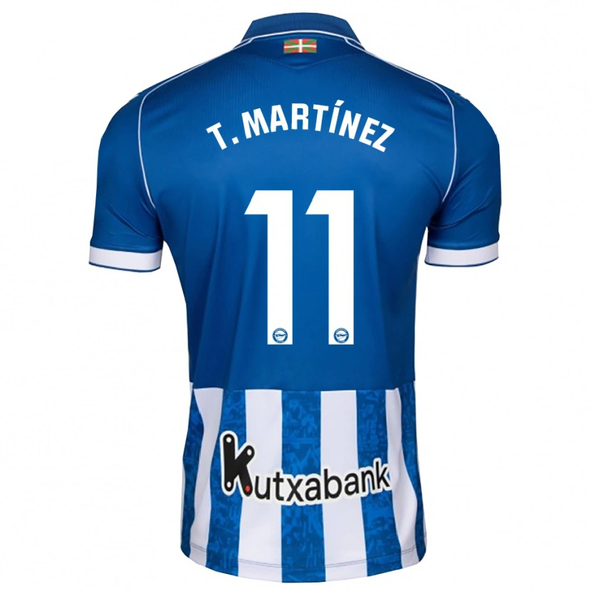 Danxen Kinderen Toni Martínez #11 Blauw Wit Zwart Thuisshirt Thuistenue 2026/27 T-Shirt