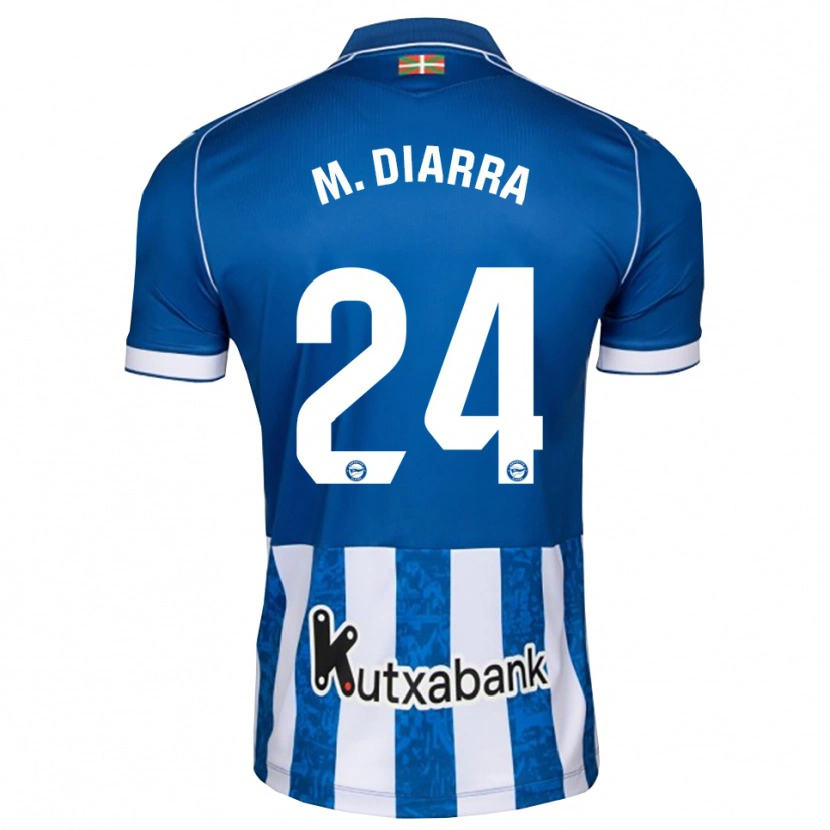 Danxen Kinderen Moussa Diarra #24 Blauw Wit Zwart Thuisshirt Thuistenue 2026/27 T-Shirt