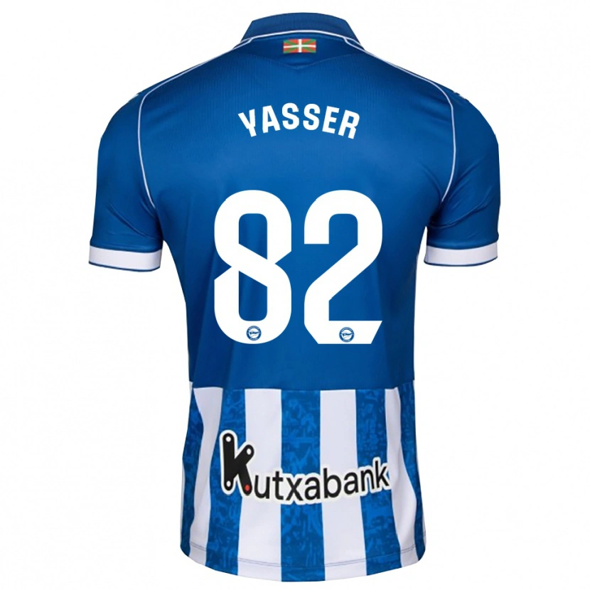 Danxen Kinderen Omar Yasser #82 Blauw Wit Zwart Thuisshirt Thuistenue 2026/27 T-Shirt