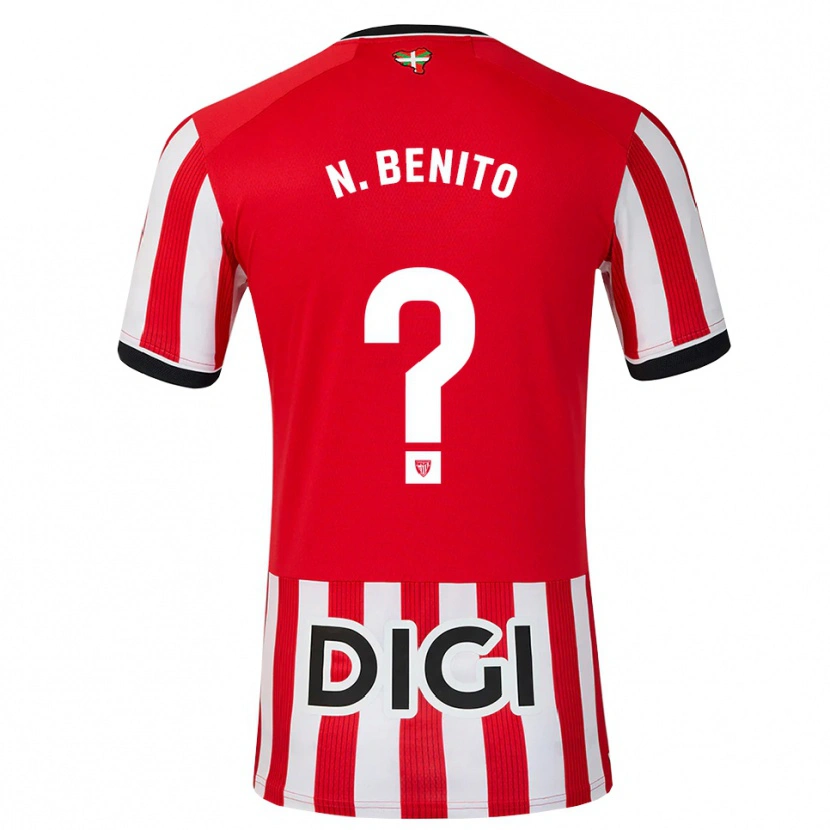 Danxen Kinderen Nerea Benito Zaldibar #0 Rood Zwart Wit Thuisshirt Thuistenue 2026/27 T-Shirt