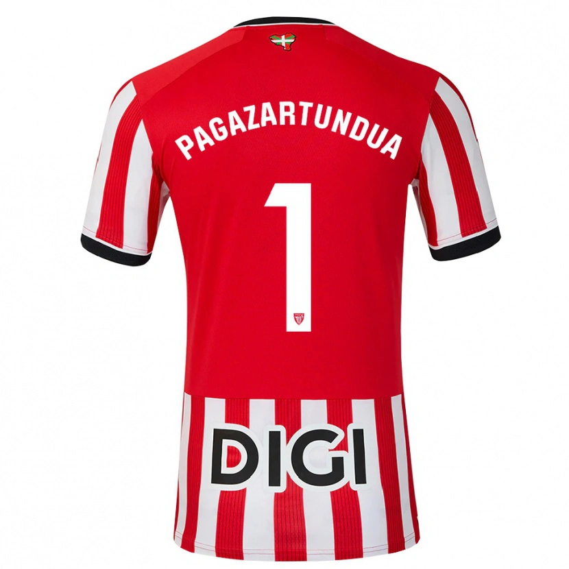 Danxen Kinderen Iker Pagazartundua #1 Rood Zwart Wit Thuisshirt Thuistenue 2026/27 T-Shirt
