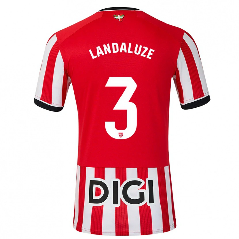 Danxen Kinderen Naia Landaluze Marquínez #3 Rood Zwart Wit Thuisshirt Thuistenue 2026/27 T-Shirt