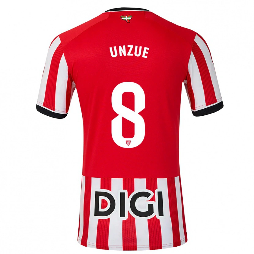 Danxen Kinderen Marta Unzué #8 Rood Zwart Wit Thuisshirt Thuistenue 2026/27 T-Shirt
