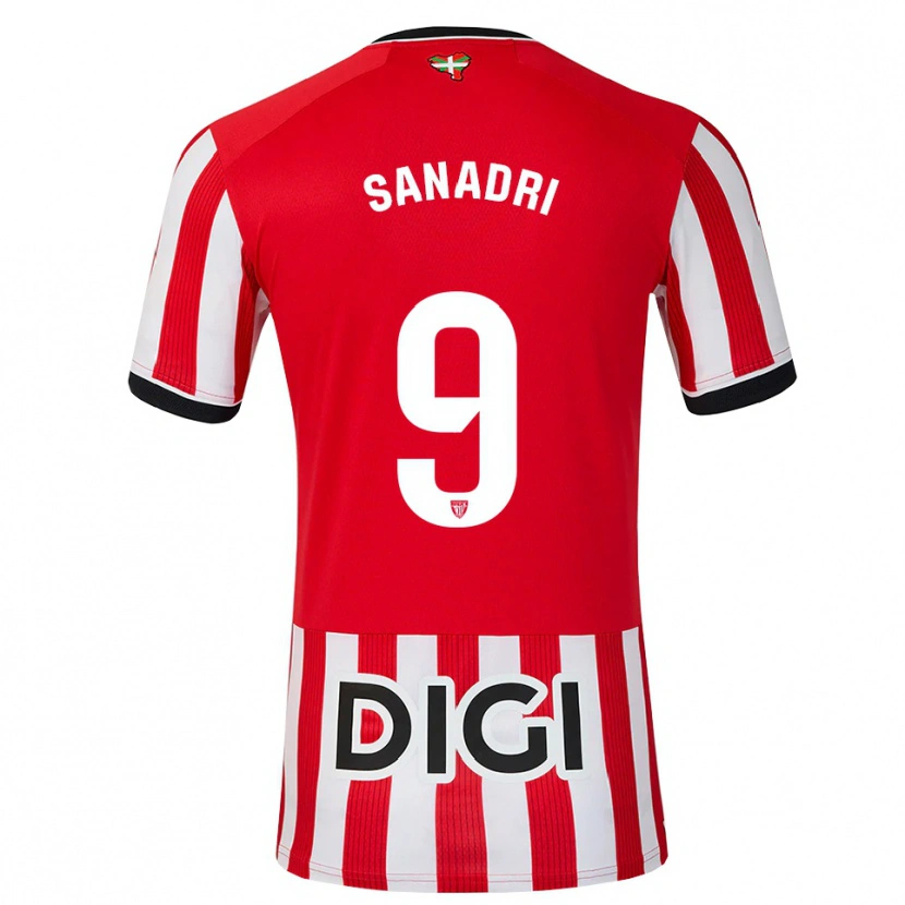 Danxen Kinderen Marta San Adrián Rocandio #9 Rood Zwart Wit Thuisshirt Thuistenue 2026/27 T-Shirt