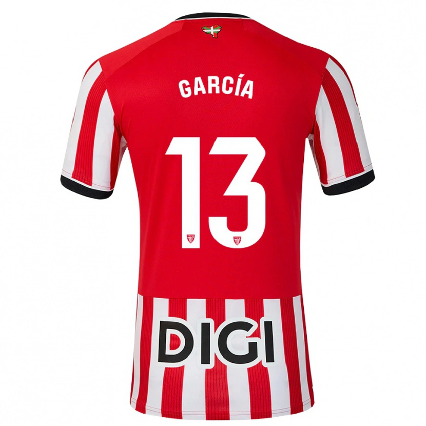 Danxen Kinderen Simón García #13 Rood Zwart Wit Thuisshirt Thuistenue 2026/27 T-Shirt