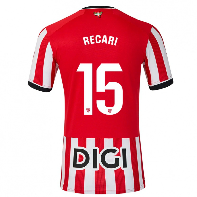 Danxen Kinderen Enzo Recari #15 Rood Zwart Wit Thuisshirt Thuistenue 2026/27 T-Shirt