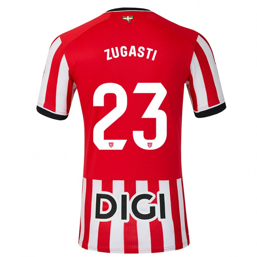 Danxen Kinderen Patricia Zugasti Oses #23 Rood Zwart Wit Thuisshirt Thuistenue 2026/27 T-Shirt