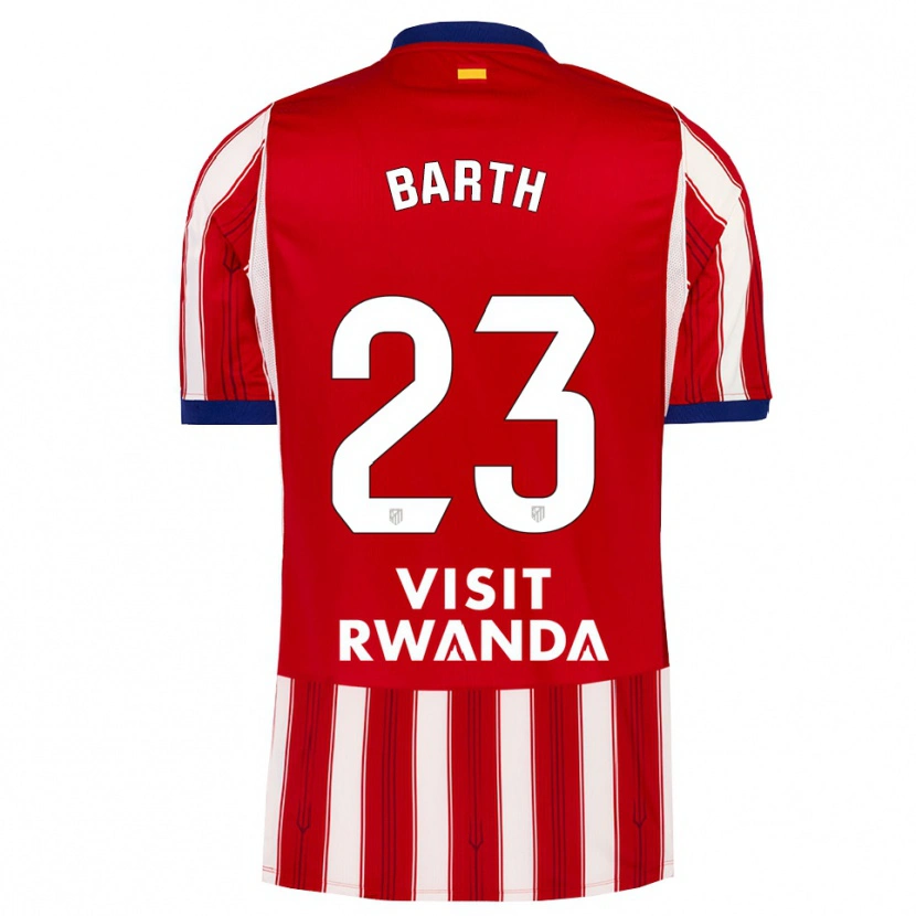 Danxen Kinderen Merle Barth #23 Koninklijk Blauw Rood Wit Thuisshirt Thuistenue 2026/27 T-Shirt