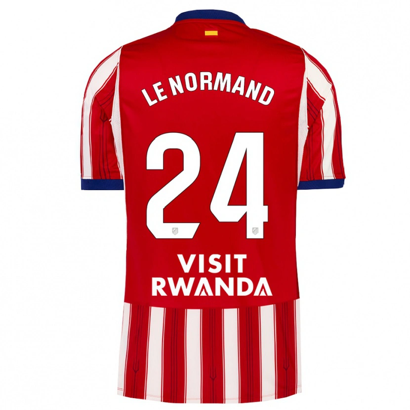 Danxen Kinderen Robin Le Normand #24 Koninklijk Blauw Rood Wit Thuisshirt Thuistenue 2026/27 T-Shirt