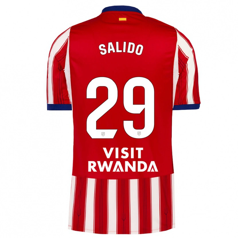 Danxen Kinderen Alberto Salido #29 Koninklijk Blauw Rood Wit Thuisshirt Thuistenue 2026/27 T-Shirt