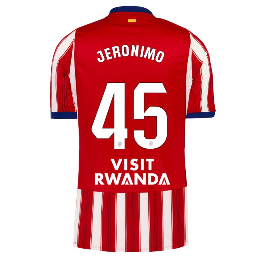 Danxen Kinderen Isaiah Jeronimo #45 Koninklijk Blauw Rood Wit Thuisshirt Thuistenue 2026/27 T-Shirt