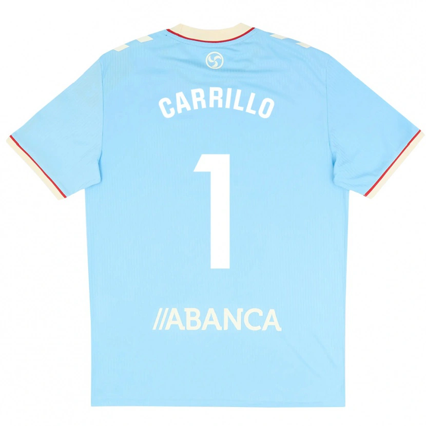 Danxen Kinderen Coke Carrillo #1 Hemelsblauw Wit Rood Thuisshirt Thuistenue 2026/27 T-Shirt