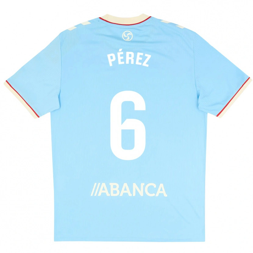Danxen Kinderen Elena Pérez #6 Hemelsblauw Wit Rood Thuisshirt Thuistenue 2026/27 T-Shirt
