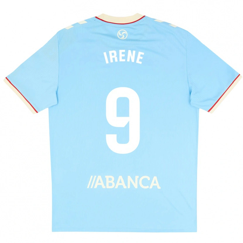 Danxen Kinderen Irene Fernández #9 Hemelsblauw Wit Rood Thuisshirt Thuistenue 2026/27 T-Shirt