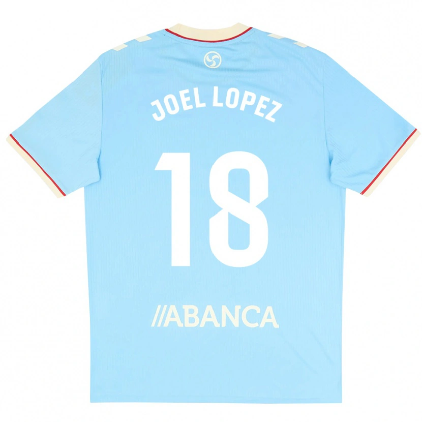 Danxen Kinderen Joel López #18 Hemelsblauw Wit Rood Thuisshirt Thuistenue 2026/27 T-Shirt
