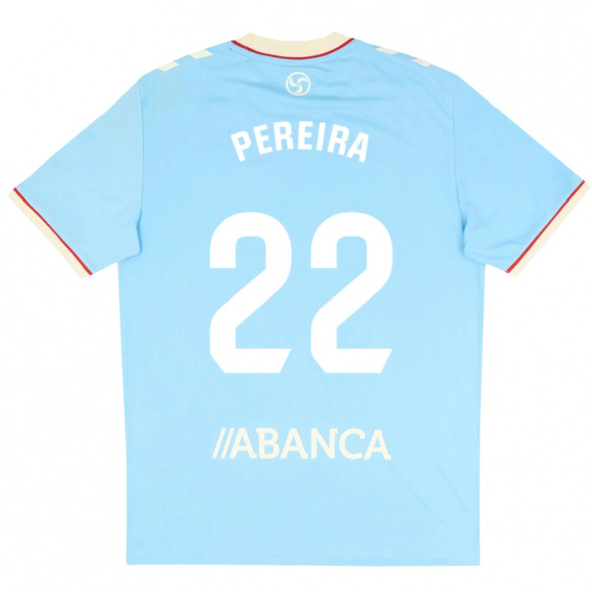 Danxen Kinderen Noe Pereira #22 Hemelsblauw Wit Rood Thuisshirt Thuistenue 2026/27 T-Shirt