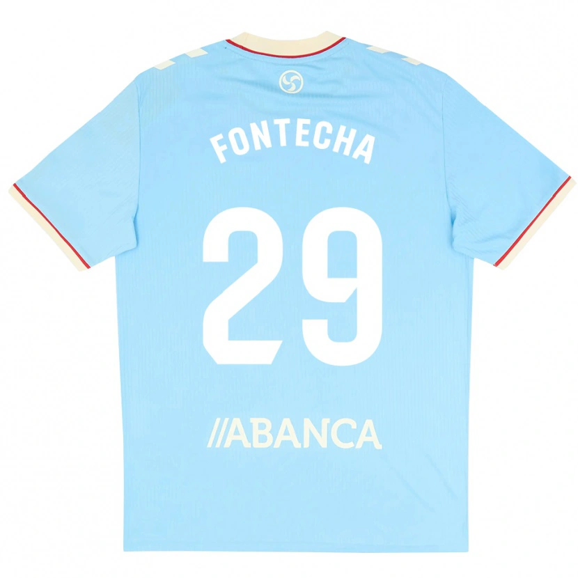 Danxen Kinderen Celia Fontecha #29 Hemelsblauw Wit Rood Thuisshirt Thuistenue 2026/27 T-Shirt