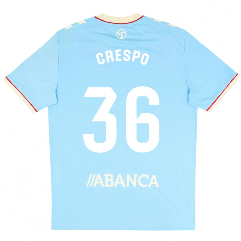 Danxen Kinderen Yoel Crespo #36 Hemelsblauw Wit Rood Thuisshirt Thuistenue 2026/27 T-Shirt
