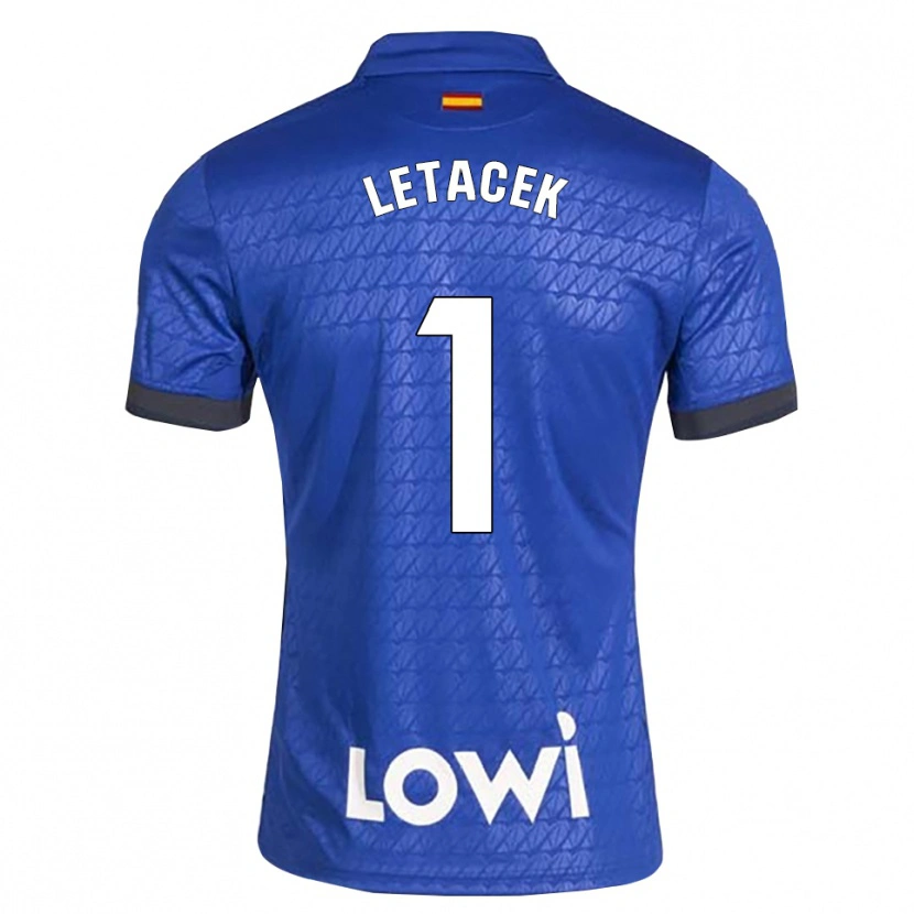 Danxen Kinderen Jiri Letacek #1 Blauw Wit Zwart Thuisshirt Thuistenue 2026/27 T-Shirt